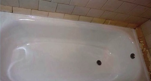 Процесс реставрации ванны